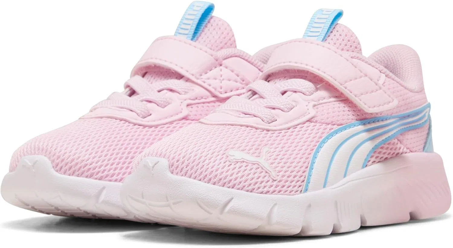 Детские кроссовки для девочек с альтернативной застежкой Modern Jelly Heaven PUMA, Pearl Pink-Vibrant Blue-Puma White — фото 2