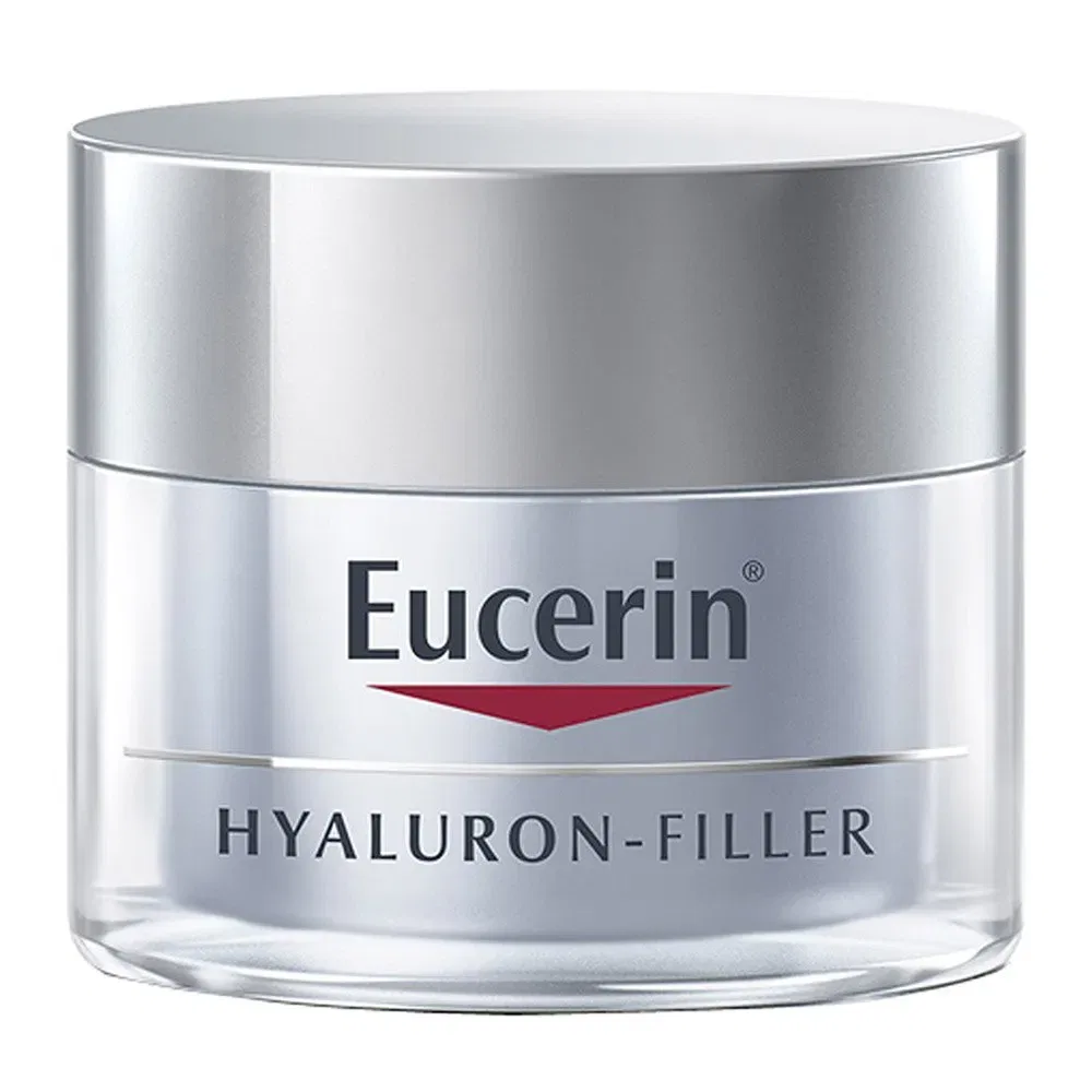 Крем ночной Hylauron Filler Eucerin, серый