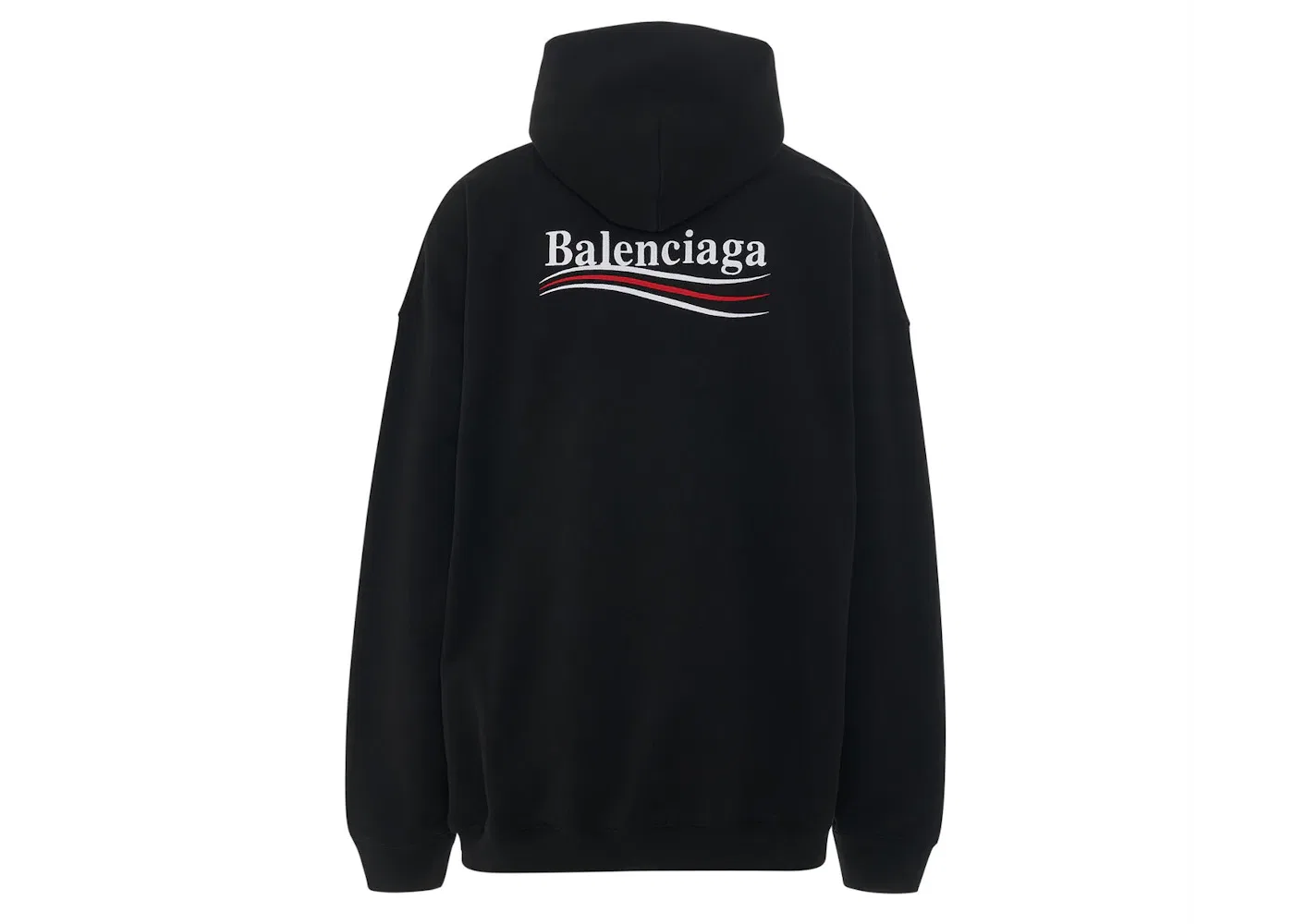 Мужская худи с длинным рукавом Balenciaga Political Campaign, Черный — фото 2