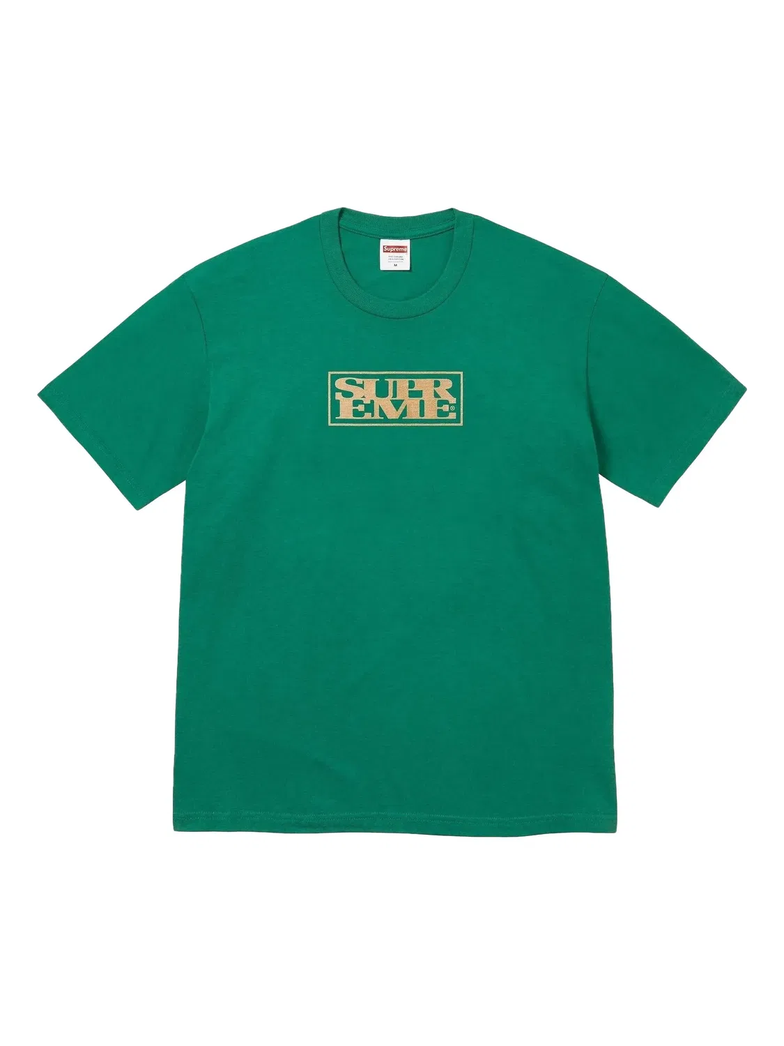 Футболка с графикой в виде коробки Supreme, светло-зеленый