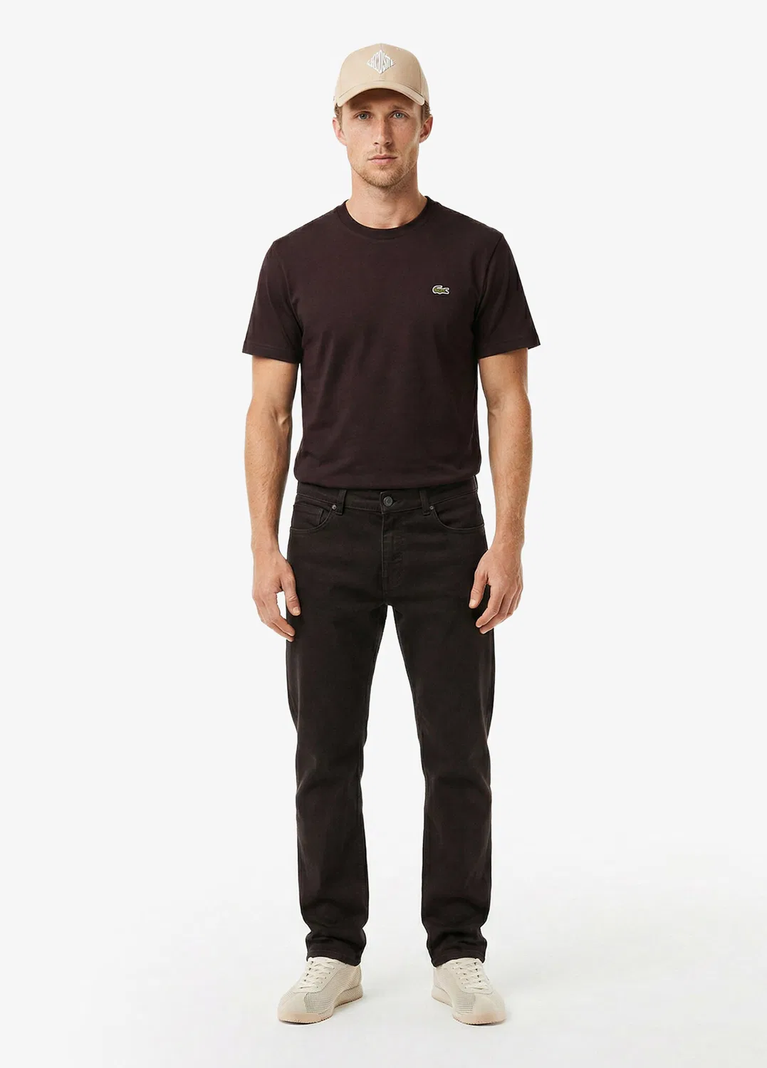 Слим-фит брюки Lacoste, brown