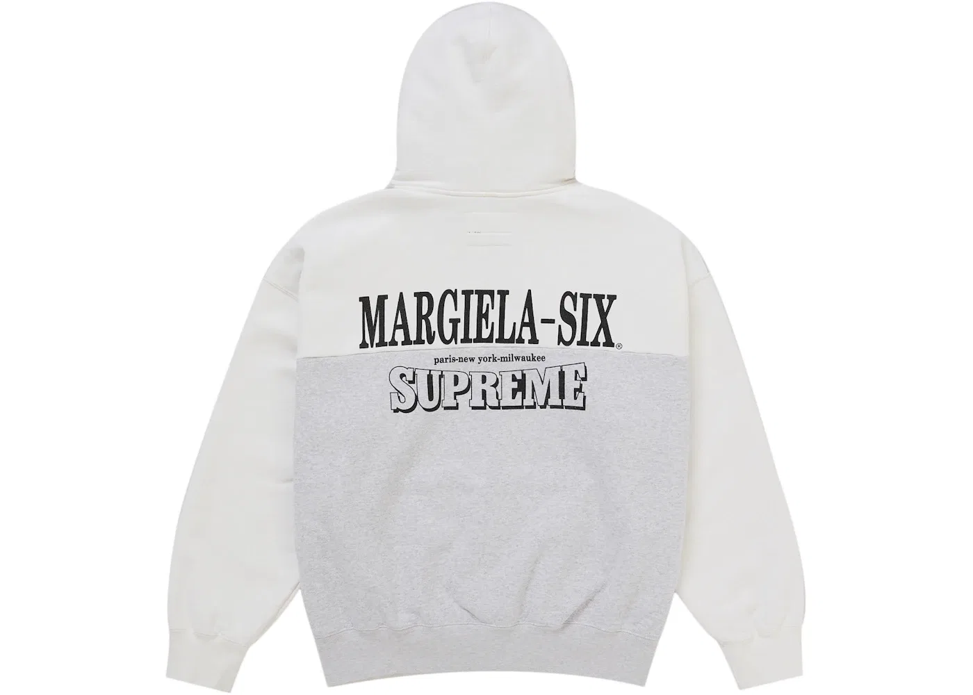 Мужской худи с принтом Eagle Zip Up Supreme MM6 Maison Margiela, White — фото 3