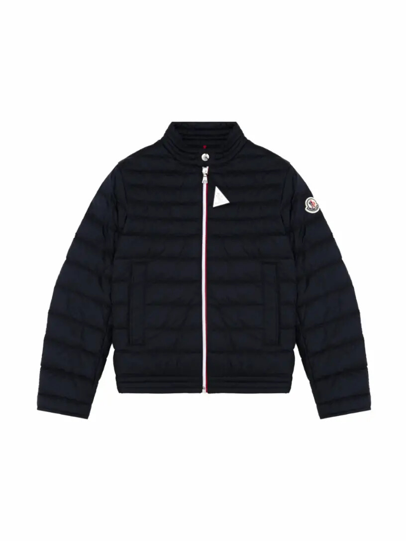 Стеганый пуховик с логотипом Moncler