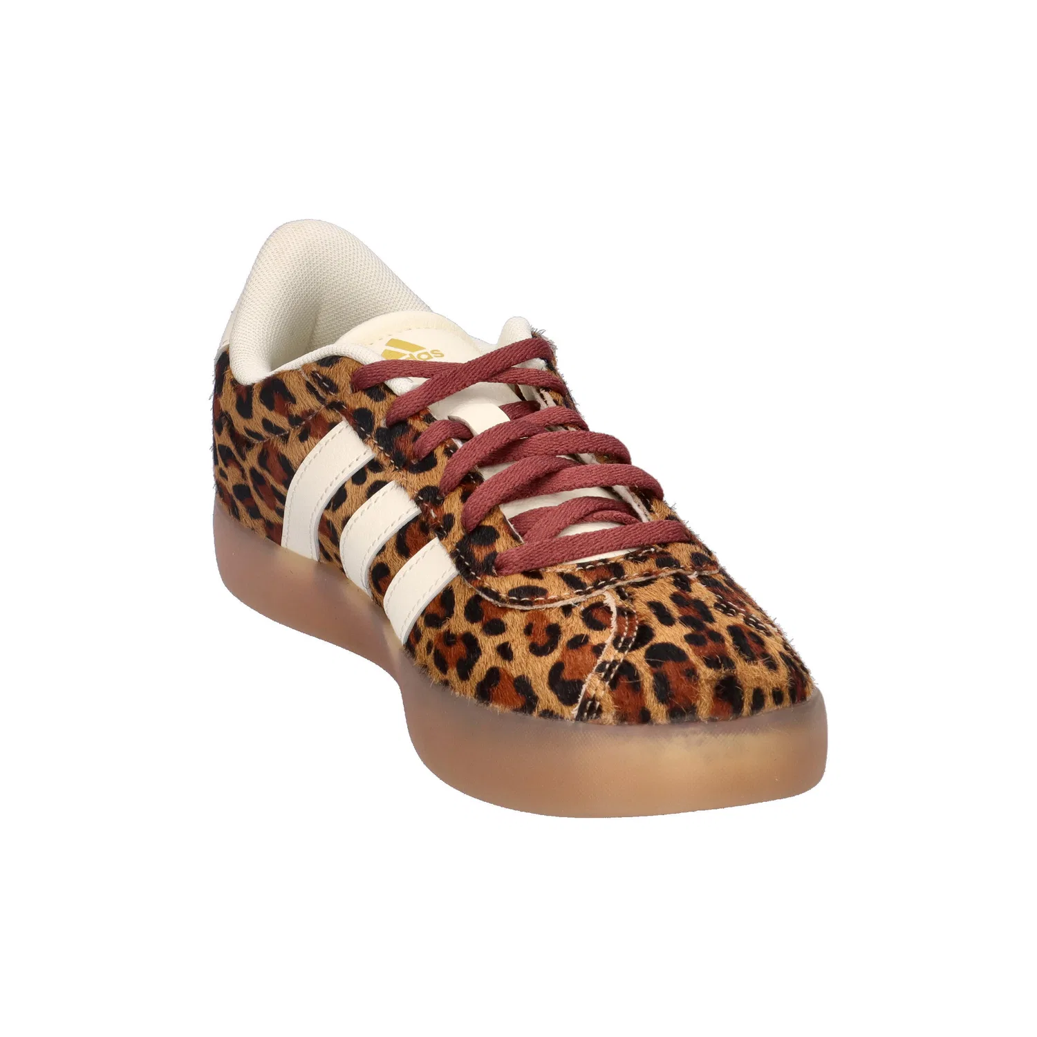 Детские кроссовки с замшевым верхом VL Court 3.0 K Adidas, Beige Braun Schwarz — фото 2