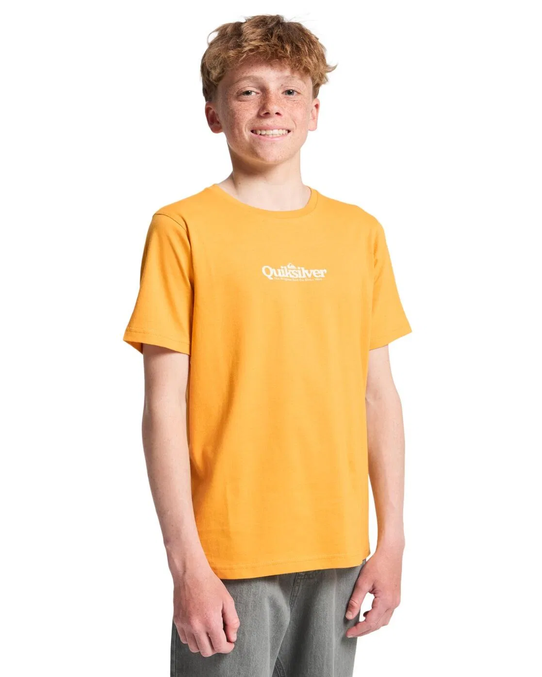 Детская футболка с принтом FINELINE Quiksilver, Sonnengelb — фото 3