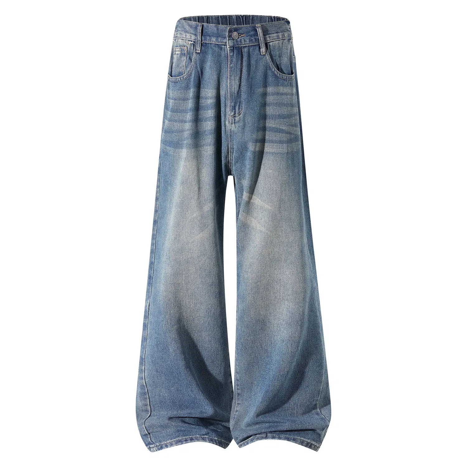 Детские джинсы прямого кроя Unisex Nostalgic Blue WARRIOR — фото 3
