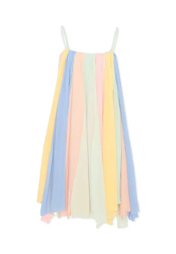 Платье разноцветное Vestito Stella Mccartney Kids, pink, light green — фото 2