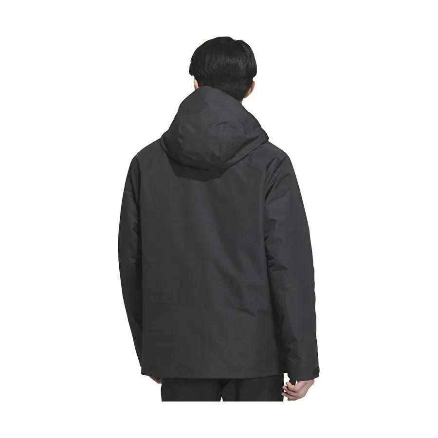 Мужская куртка-три в одном с утеплителем из гусиного пуха 800 fill adidas 3IN1 GOOSE JKT, Черный — фото 4