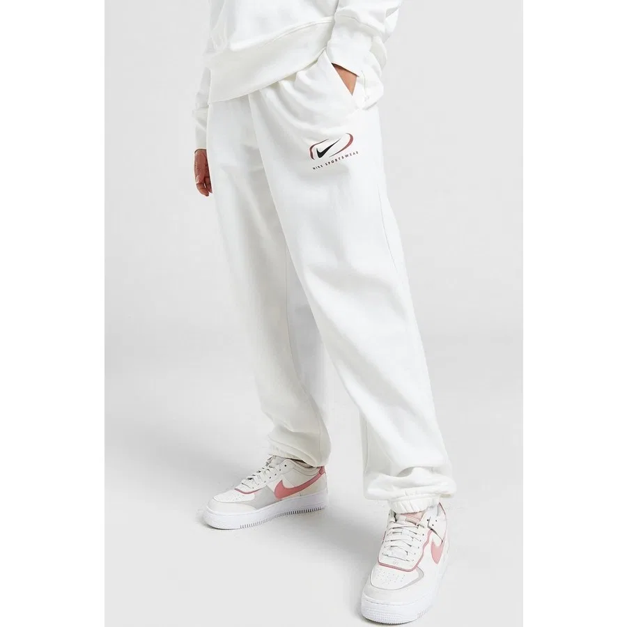 Женские спортивные штаны oversize с высоким поясом, модель Phoenix Fleece, Nike, Белый
