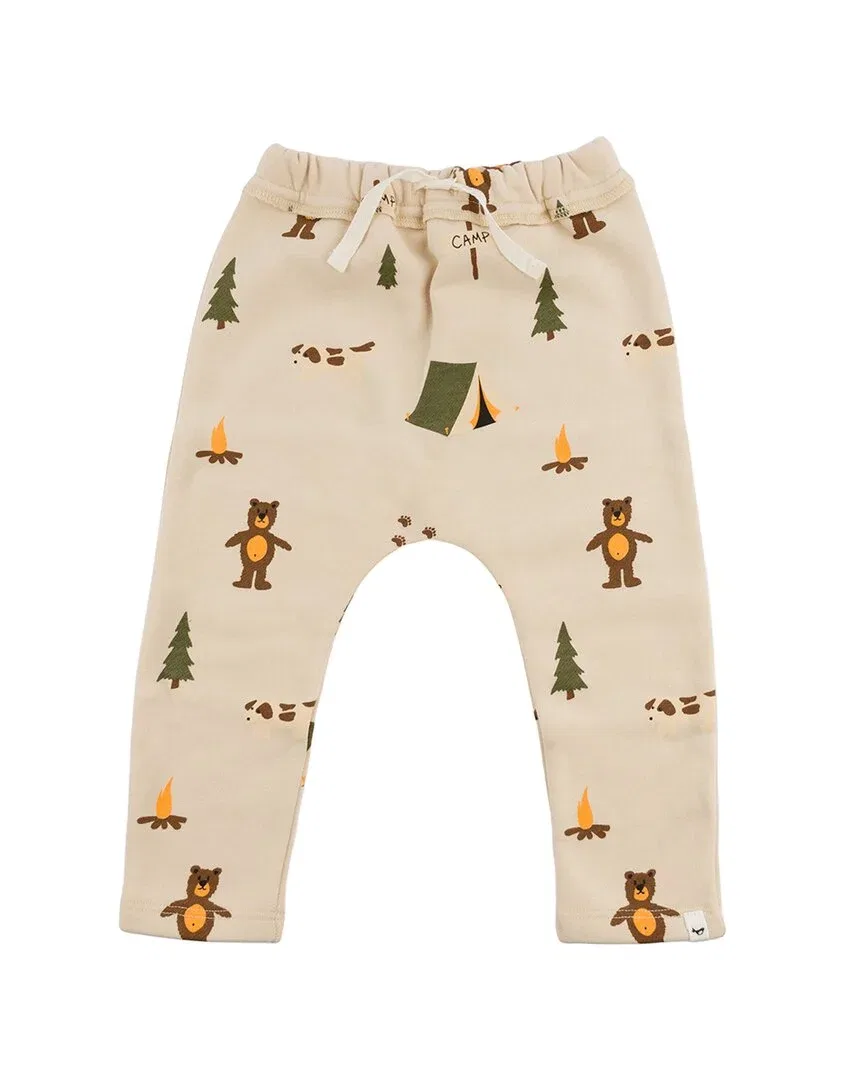 Детские леггинсы с принтом Camping Print Brooklyn oh baby!, коричневый