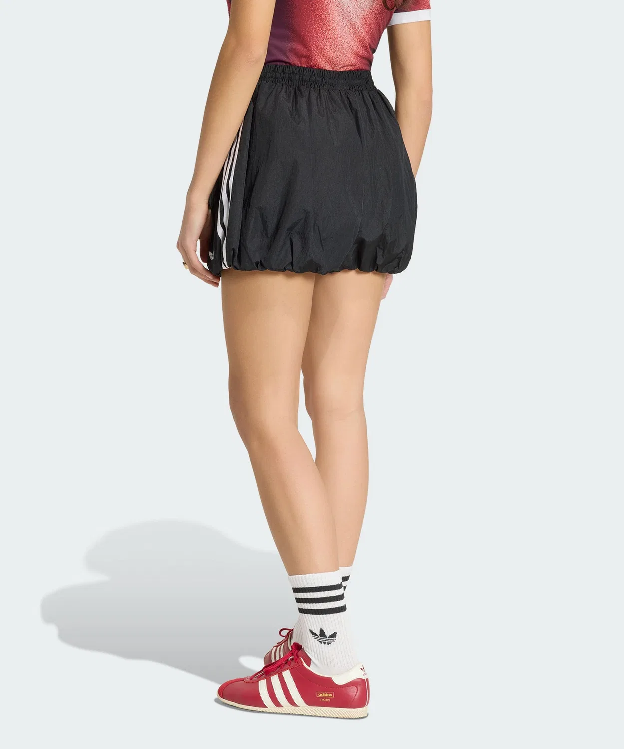 Женские шорты-баллоны с плиссировкой Adilenium 5.0 Balloon Shorts Adidas Originals, Black — фото 2