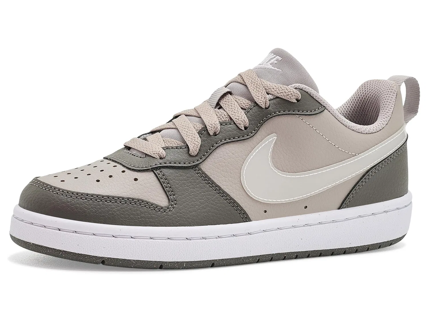 Кроссовки Court Borough Low (для больших детей) Nike Kids, Moon Particle/White/Cave Stone/White