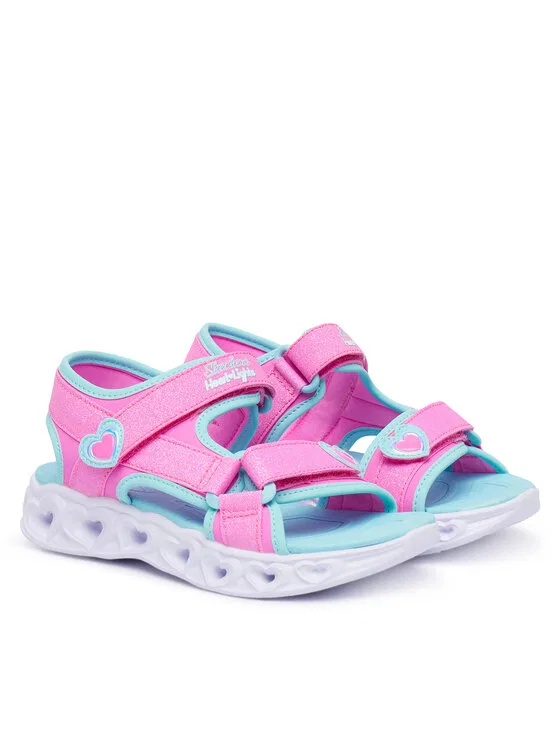 Сандалии Heart Lights Sandals Skechers, розовый — фото 2