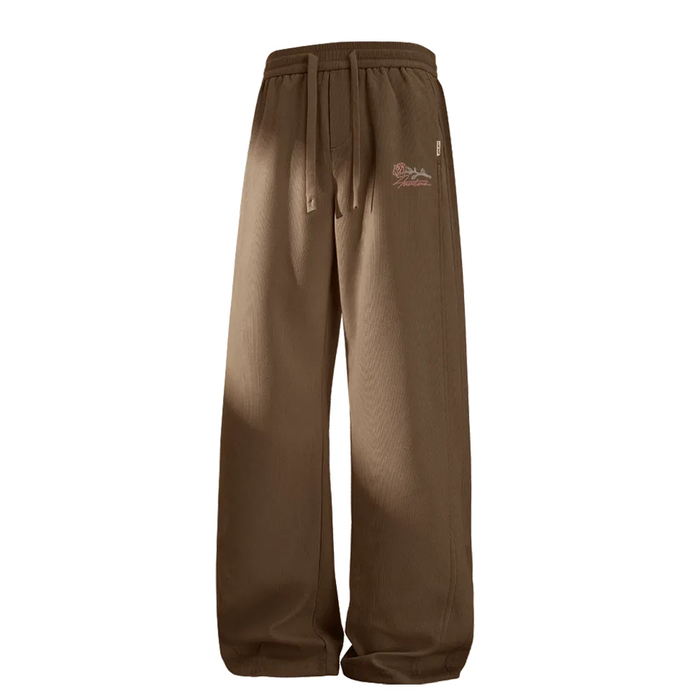 Детские брюки прямого кроя Moderate Straight Fit Heavyweight Scimitar Pants MINISO, Coffee (English Rose Pants Logo)