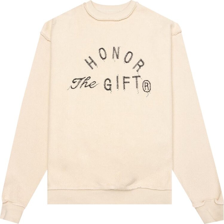 

Толстовка Honor The Gift HTG Weathered Crewneck 'Cream', кремовый, Бежевый, Толстовка Honor The Gift HTG Weathered Crewneck 'Cream', кремовый