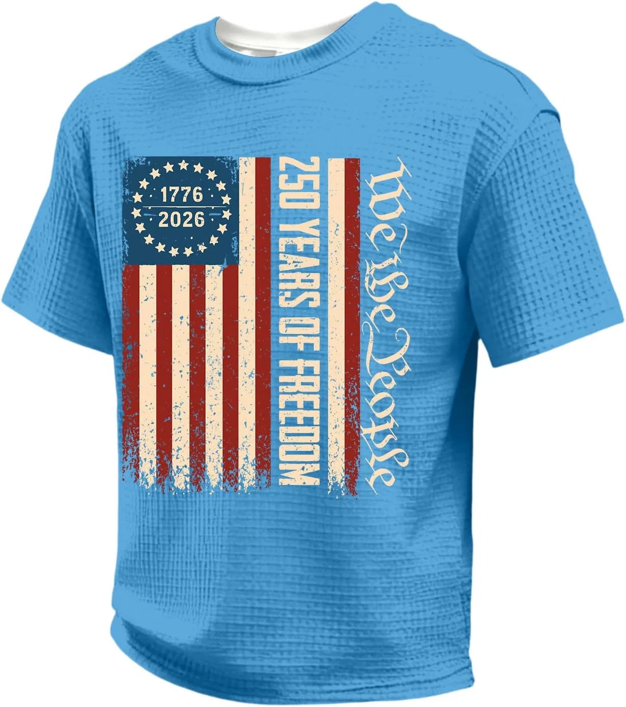 Мужская футболка 250 Years of Freedom, Light Blue