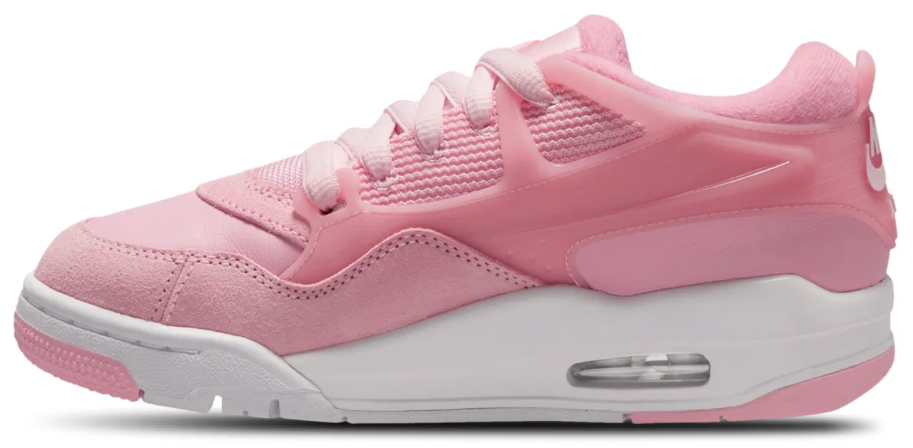 Кроссовки для девочек AJ 4 Remastered Jordan, цвет Soft Pink/White — фото 2