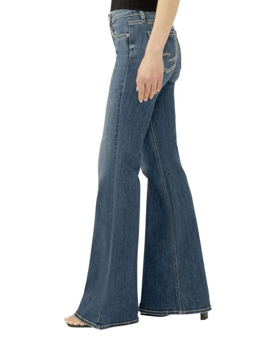 Джинсы женские скинни mid-rise flare Luxe Stretch Suki Silver Jeans Co., Beverly — фото 2