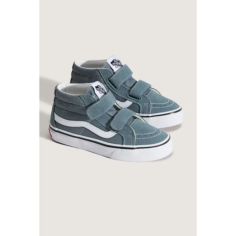 Детские кроссовки с высоким берцем Sk8-Mid Reissue V Vans, Серый — фото 2