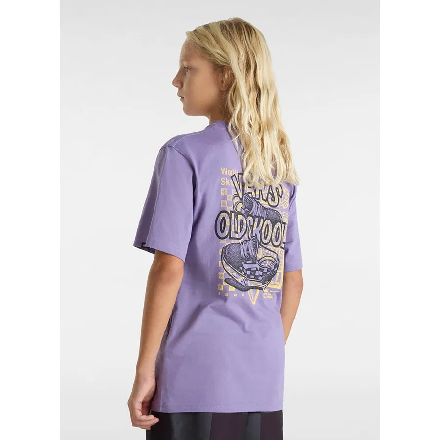Футболка с принтом Old Skool Vans, Фиолетовый — фото 4