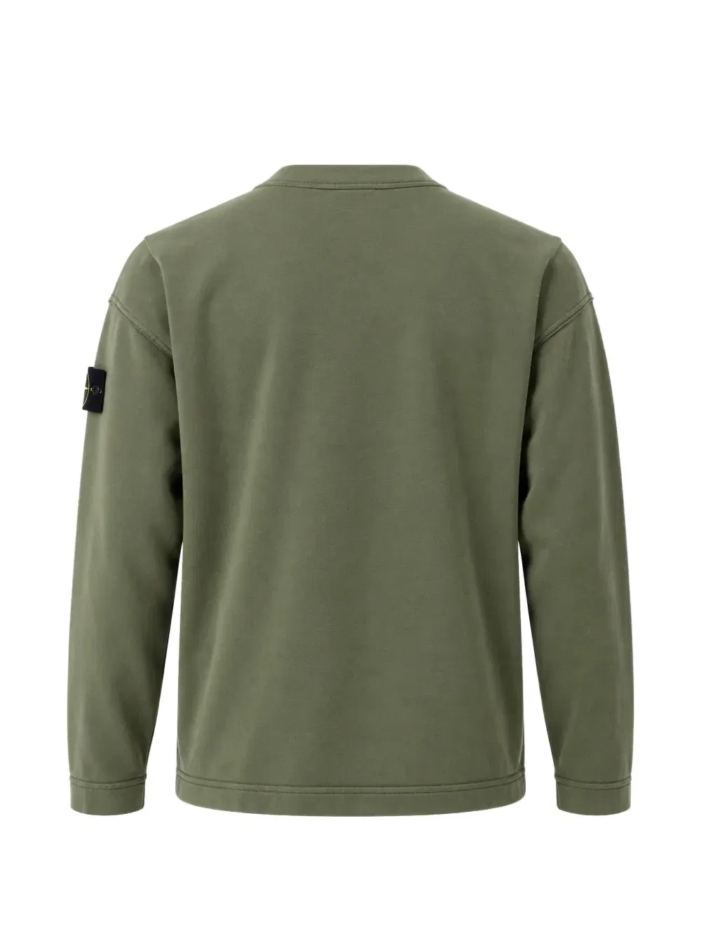 Кардиган с V-образным вырезом и нашивкой-логотипом Stone Island, зеленый — фото 2
