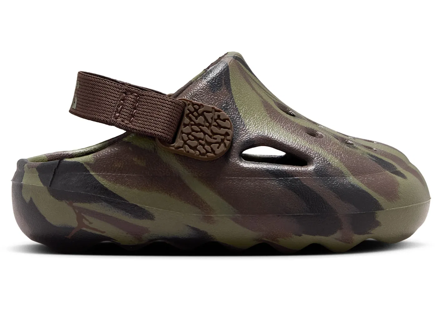 Детские шлепанцы Jordan Hydrip Jordan, Medium Olive/Black/Baroque Brown