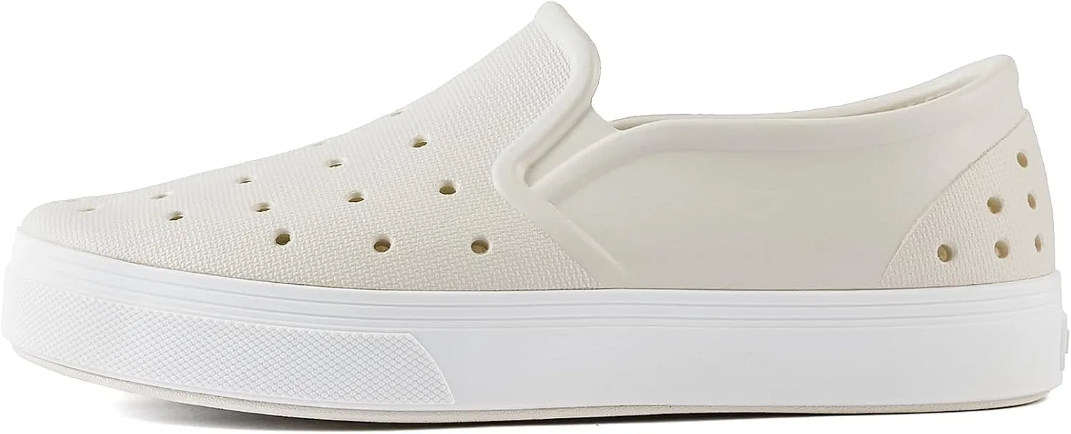 Детские слипоны-лоферы для мальчиков водонепроницаемые People Footwear, Slater Kids Picket White/Yeti White — фото 4