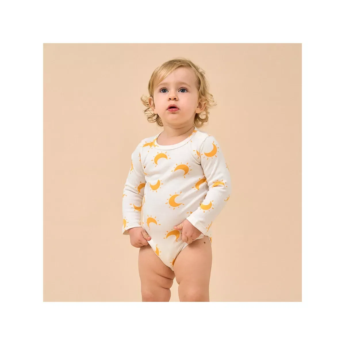 Детское боди с длинным рукавом Laimi Bloom, Yellow