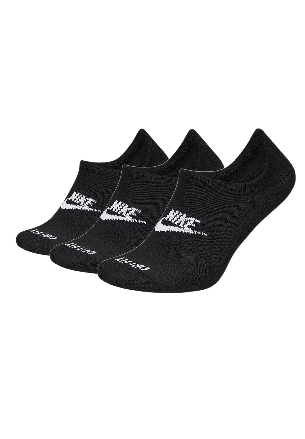 Мужские носки-следы Nike Everyday Plus Cushioned, Черный