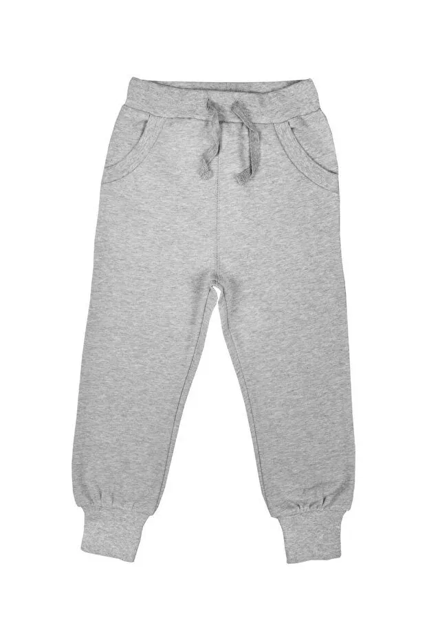 Детские спортивные штаны для девочек хлопковые Basics Organickid, Gray — фото 3