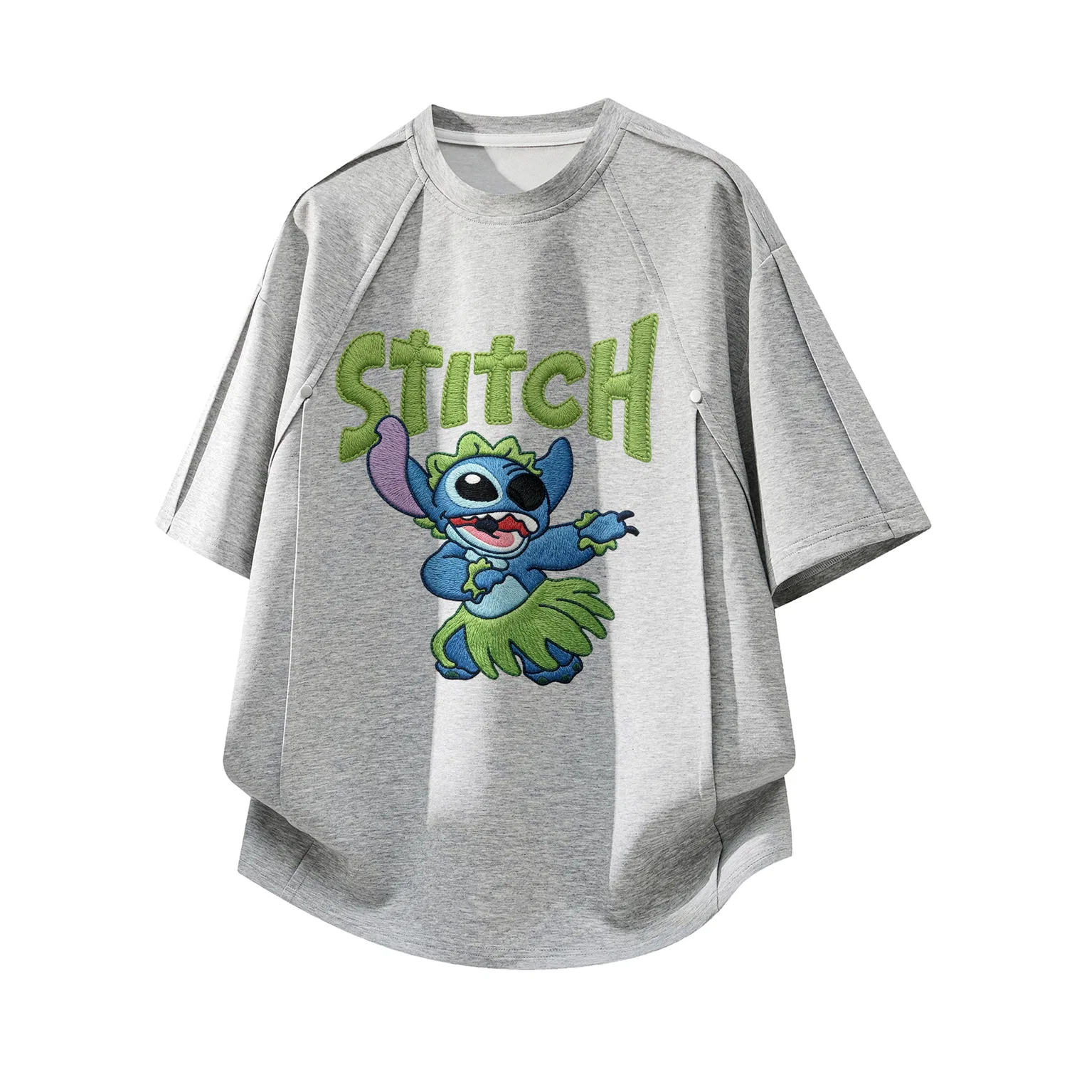 Детская футболка с принтом Disney, Unisex Crew Neck Moderate Other, Disney, Gray