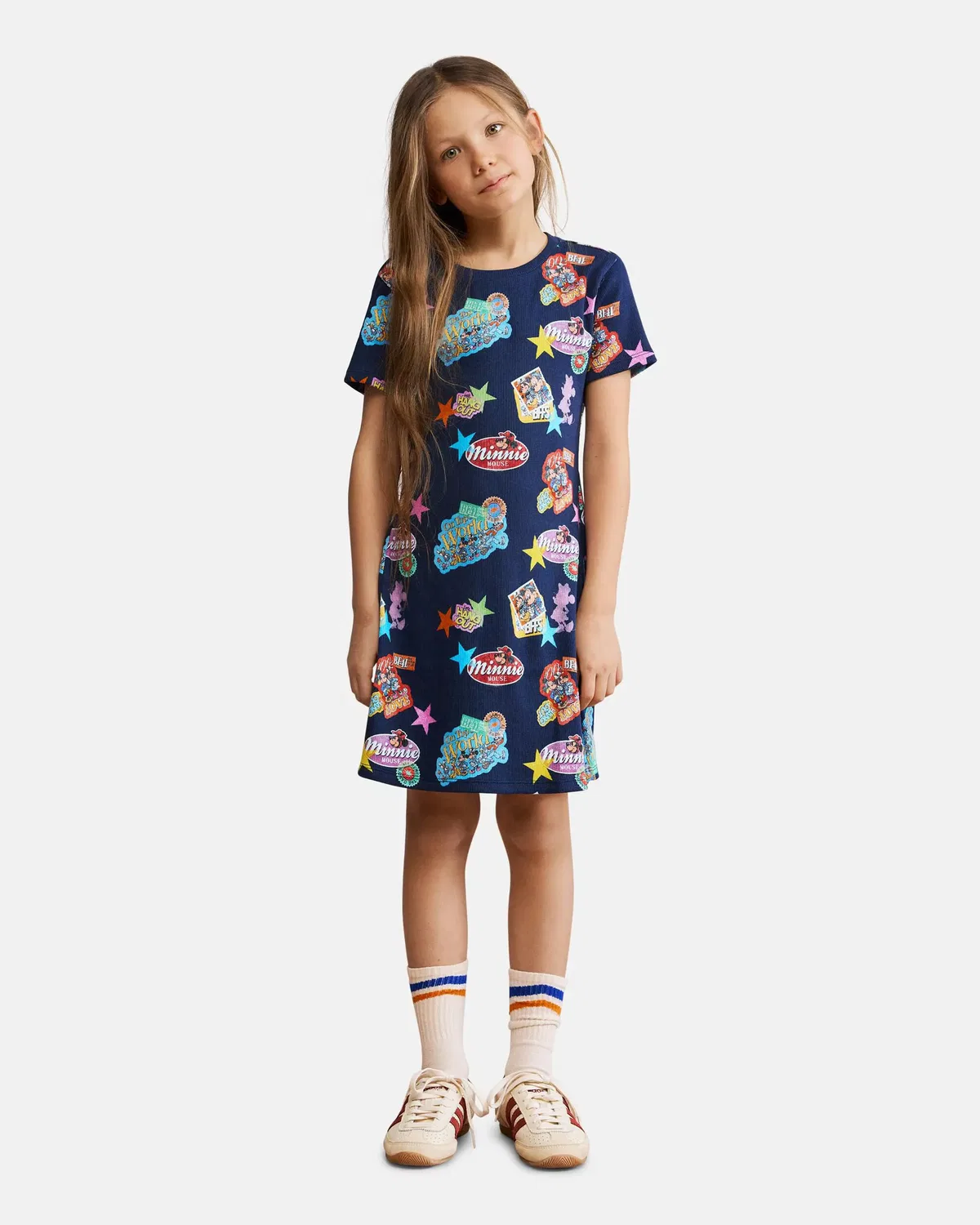 Детское платье для девочек с принтом Minnie Mouse Desigual, Azul — фото 2