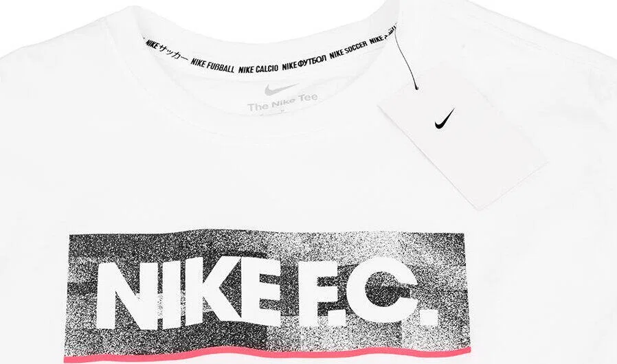 Мужская хлопковая футболка Fc, Nike, Weiß