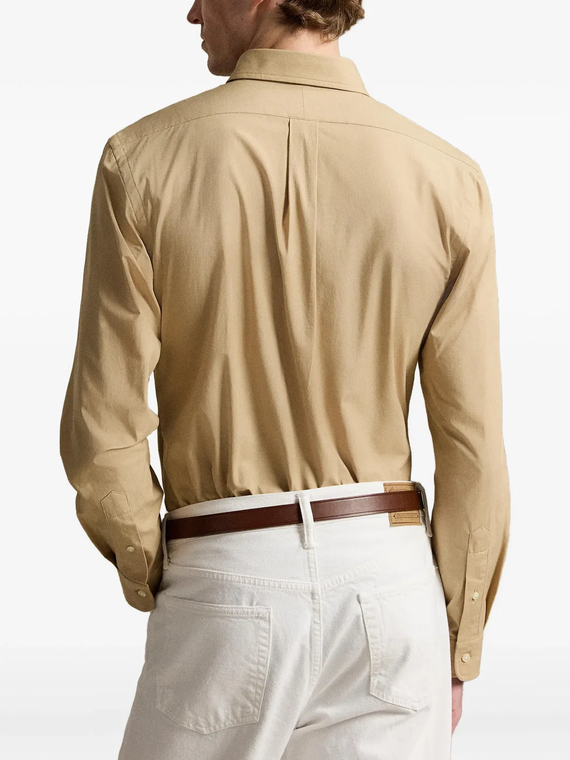Рубашка из поплина Polo Ralph Lauren, нейтральные — фото 4