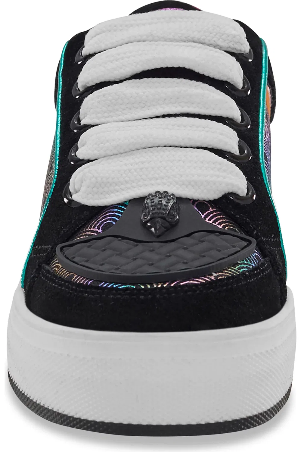 Кроссовки детские с низким профилем Mini Southbank Kurt Geiger London, Black Multi — фото 3