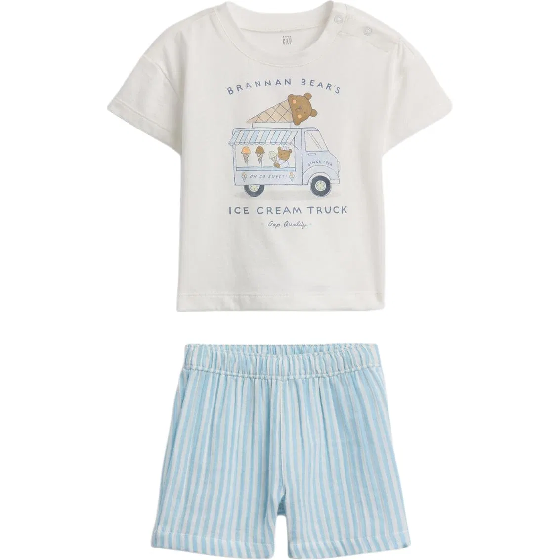 Детский комплект спортивной одежды из 2 предметов Blue Stripes GAP