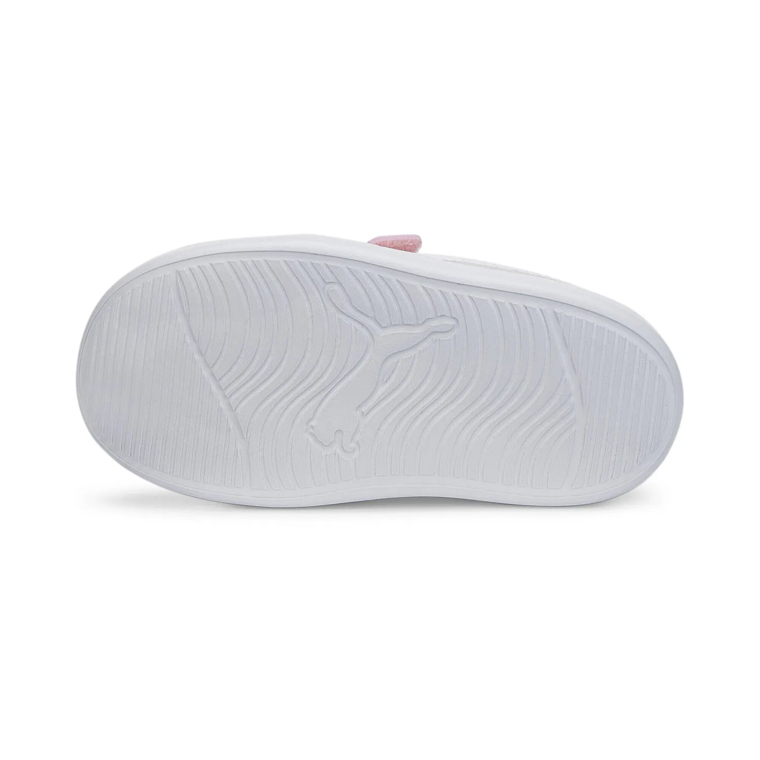 Детские кроссовки с закрытыми липучками Courtflex V2 Puma, Rosa Weiss — фото 4