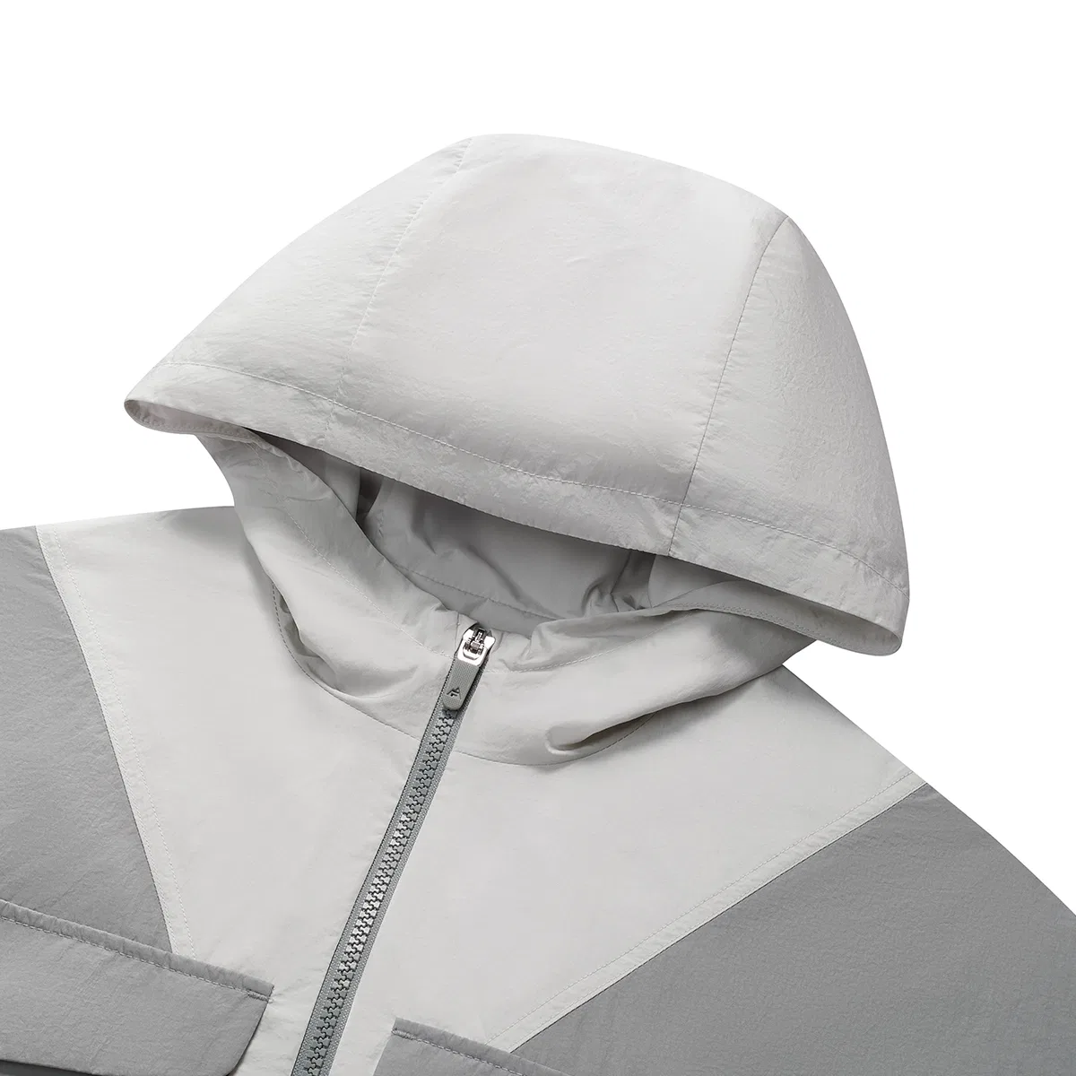 Детская кофта с капюшоном, тонкая, Light Clear Gray, Tops Hooded Non Detachable Thin, FILA KIDS — фото 4