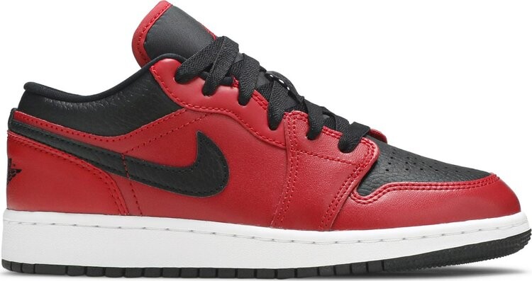 

Кроссовки Air Jordan 1 Low GS Reverse Bred, черно-красный, Черный, Кроссовки Air Jordan 1 Low GS Reverse Bred, черно-красный