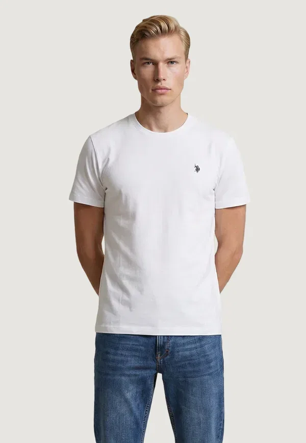 Футболка хлопковая Mick-basic U.S. Polo Assn., white, белый