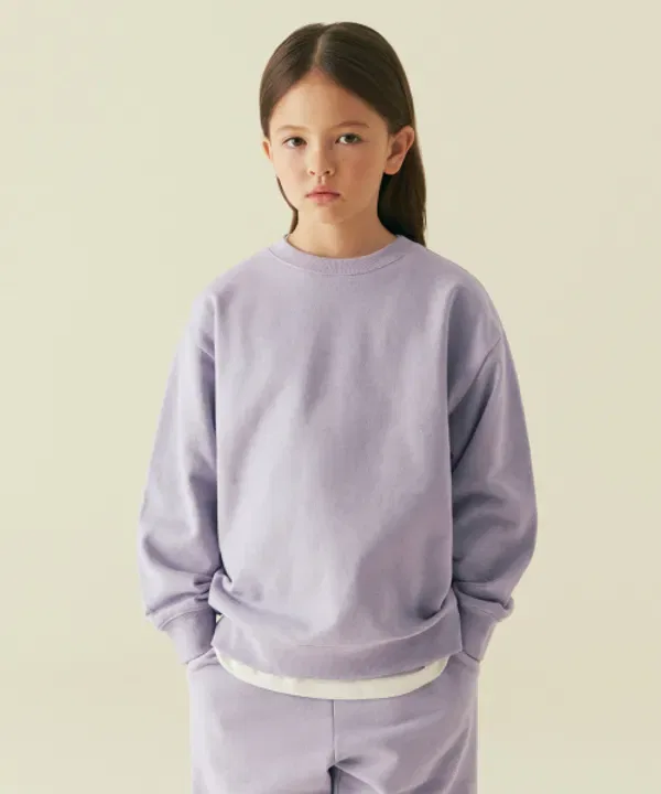 Свитшот оверсайз, лавандовый, Musinsa Standard Kids