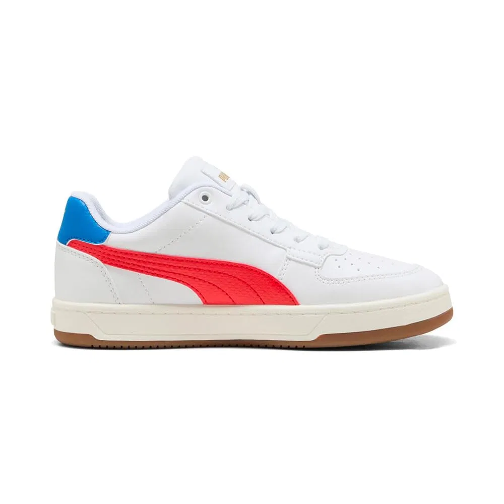 Детские кроссовки для мальчиков ретро-дизайн PUMA Caven 2.0 Retro Jr PUMA PUMA White All Time Red Rubber — фото 3