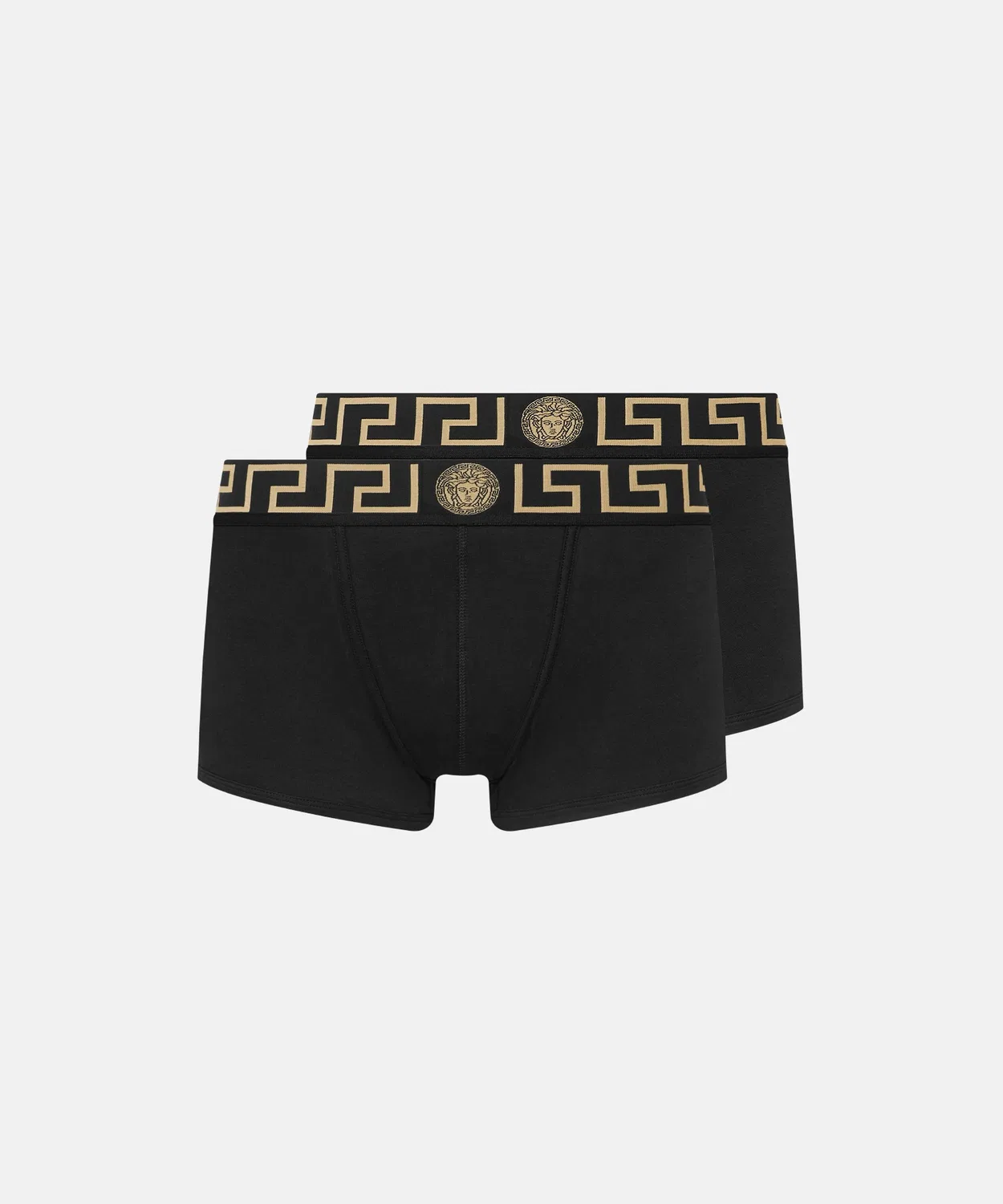 Мужские боксеры с принтом, комплект из 2 шт., Greca Border VERSACE, Black