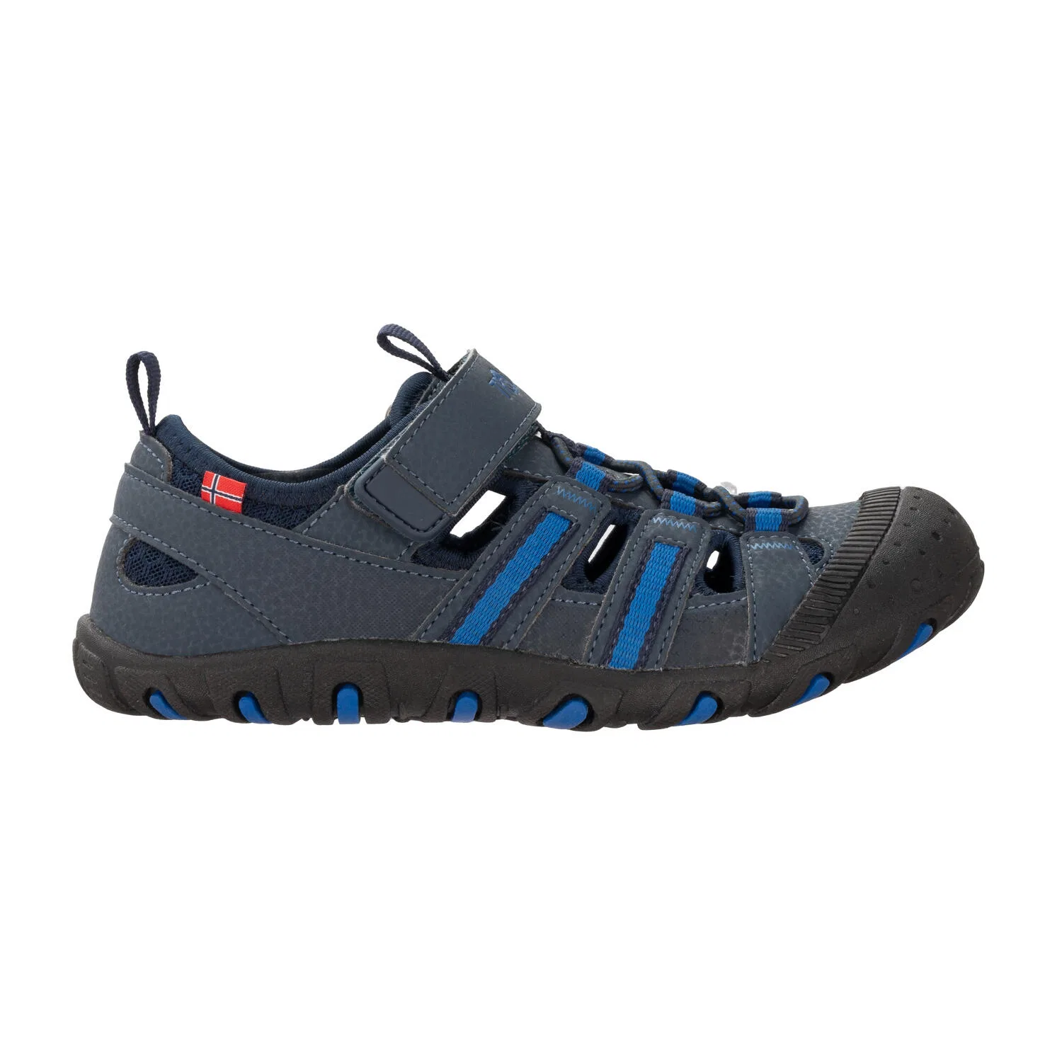 Детские сандалии с закрытым носком Sandefjord Sandal XT Trollkids, Navyblau Blau — фото 3