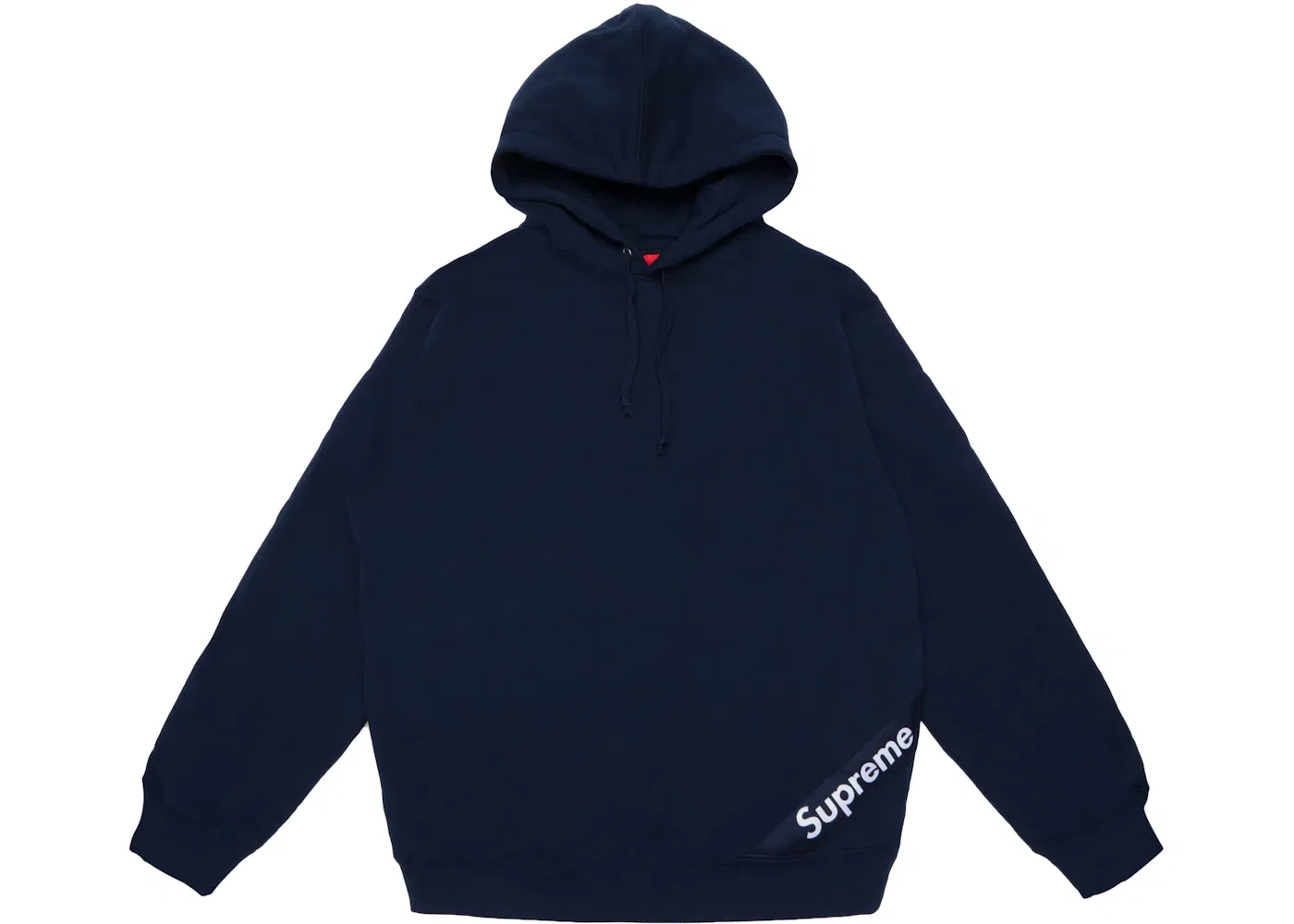 Мужская худи с капюшоном Supreme Corner Label, Navy