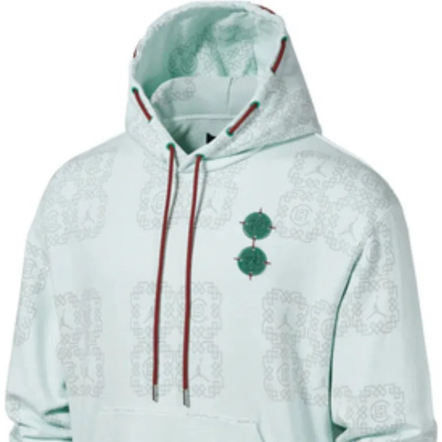 Худи с флисом, модель Air Jordan x Clot Polar, Nike, Разноцветный — фото 3