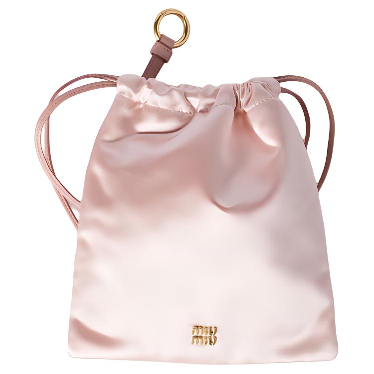 

MIU MIU Сатиновый клатч женский розовый