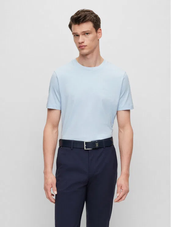 Футболка regular fit Thompson Boss, светло-голубой