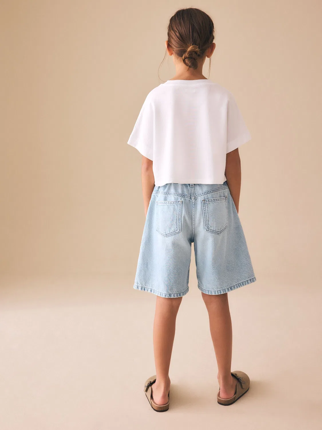Шорты джинсовые Regular Length Jort Shorts Next, Light Blue — фото 2
