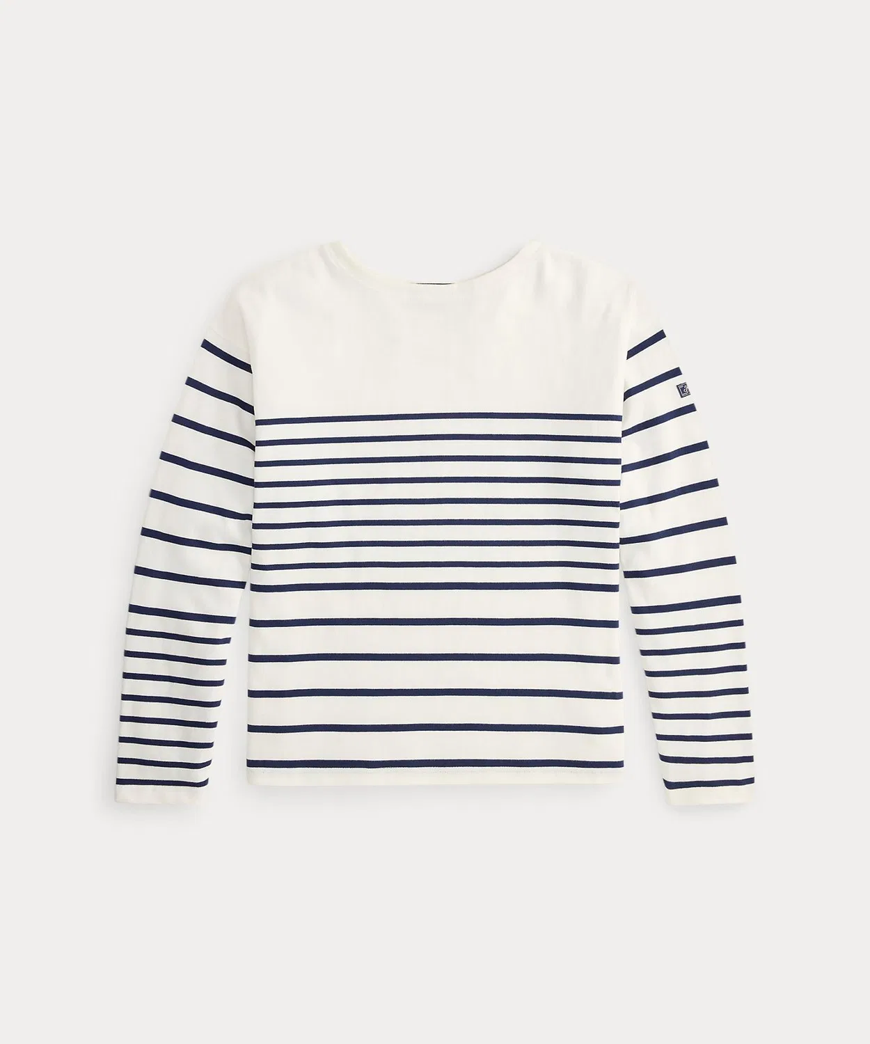 Мужской пуловер с длинным рукавомRelaxed Fit Striped Jersey Pullover POLO RALPH LAUREN, Navy — фото 2